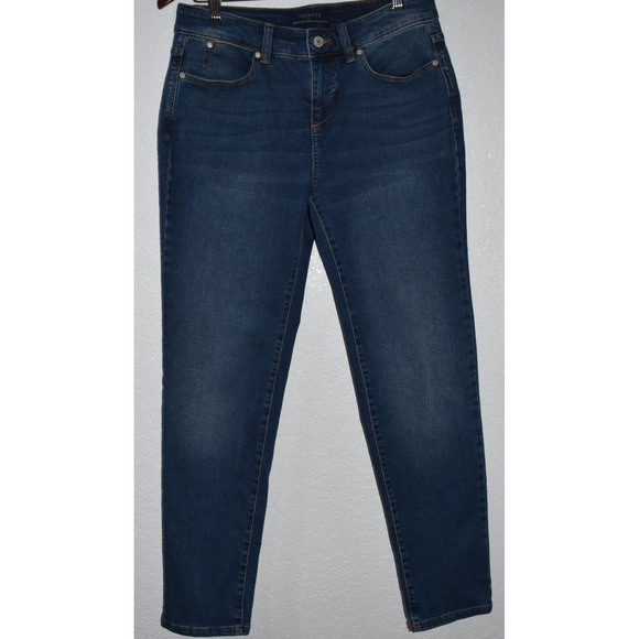 Talbots 4 Simply Flattering 5-pocket Jeans Stretch Blue Denim Slim 29 Inseam - Picture 16 of 16